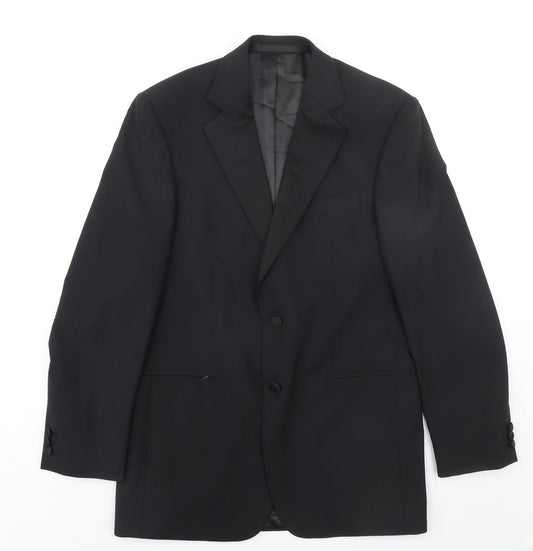 Mens UK Size 38 Marks and Spencer Regular Black Suit Jacket
