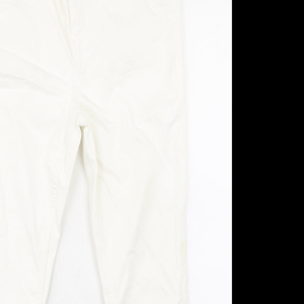 Womens UK Size 12 Marks and Spencer Regular Fit Skinny White Jeans
