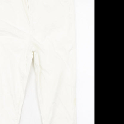 Womens UK Size 12 Marks and Spencer Regular Fit Skinny White Jeans
