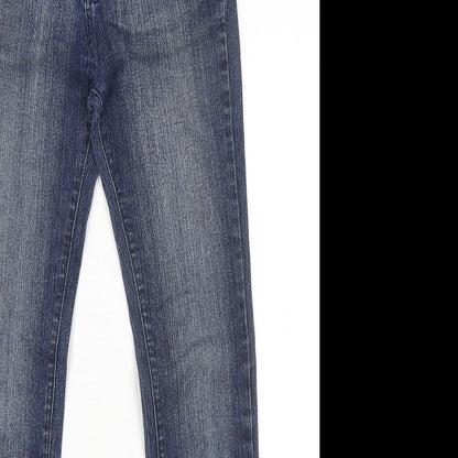 E.D.I jeans Womens Blue Cotton Skinny Jeans Size 24 in L30 in Regular Zip