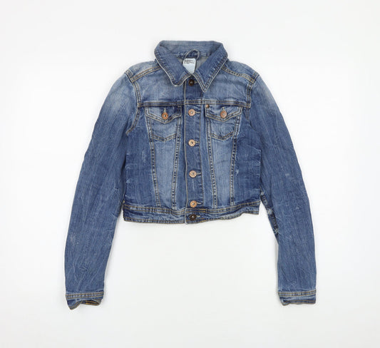 Womens UK Size 6 H&M Blue Jacket