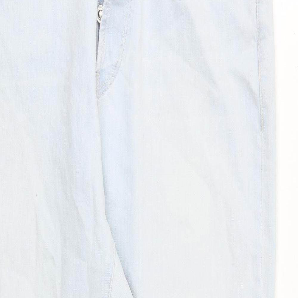 Replay Womens Blue Cotton Mom Jeans Size 31 in L26 in Regular Button