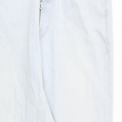 Replay Womens Blue Cotton Mom Jeans Size 31 in L26 in Regular Button