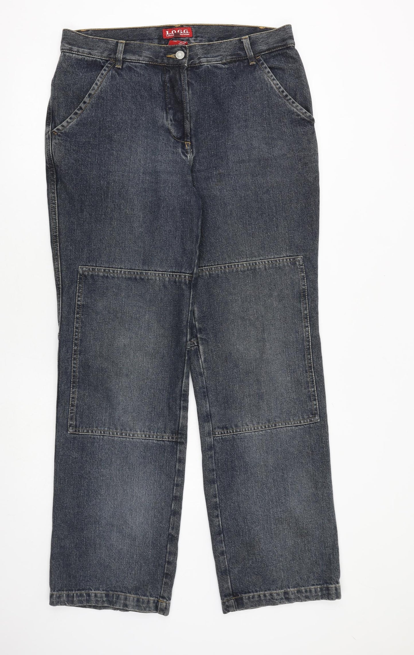 Womens UK Size 12 H&M Regular Fit Straight Blue Jeans