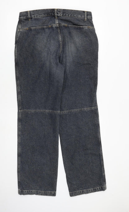 Womens UK Size 12 H&M Regular Fit Straight Blue Jeans