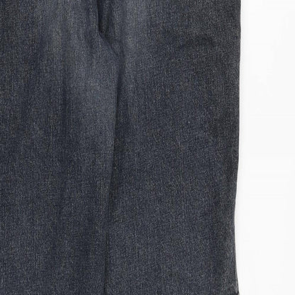Womens UK Size 12 H&M Regular Fit Straight Blue Jeans