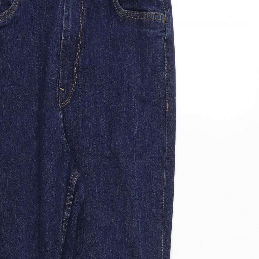 Womens UK Size 32 in H&M Regular Fit Straight Blue Jeans