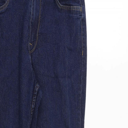 Womens UK Size 32 in H&M Regular Fit Straight Blue Jeans