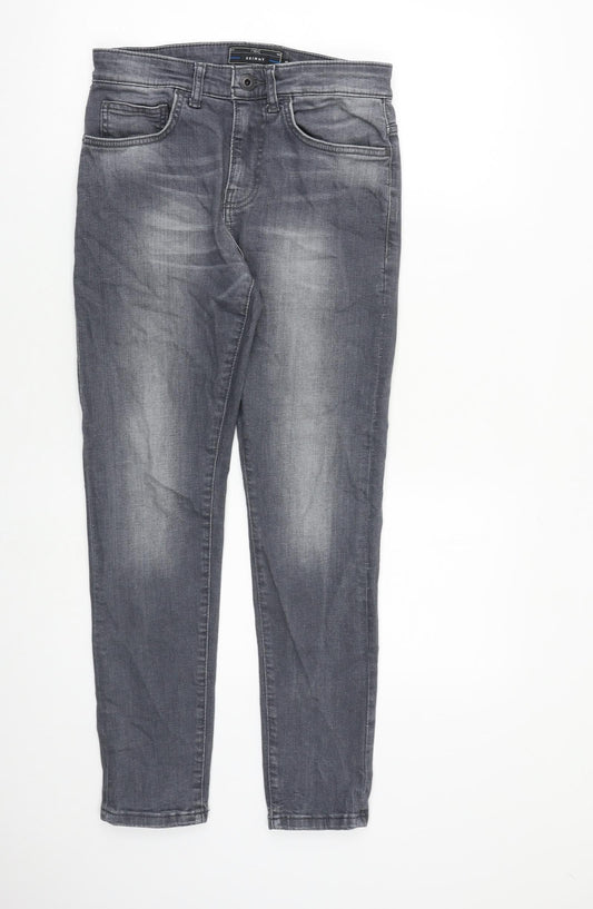Mens UK Size 28 in NEXT Slim Fit Tapered Grey Jeans