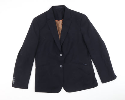 Mens UK Size 44 Brook Taverner Regular Black Suit Jacket