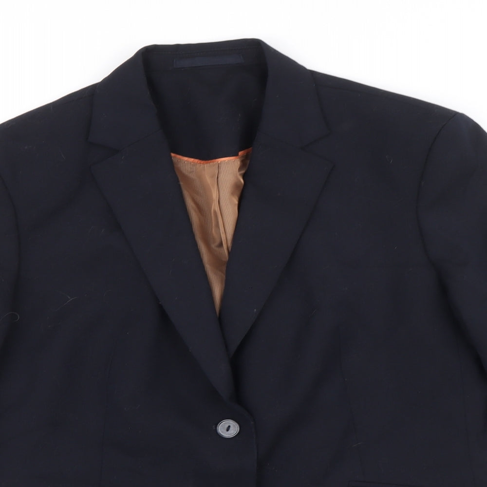 Mens UK Size 44 Brook Taverner Regular Black Suit Jacket