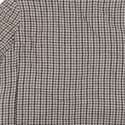 Accolade Womens Brown Plaid Nylon Jacket Blazer Size 14