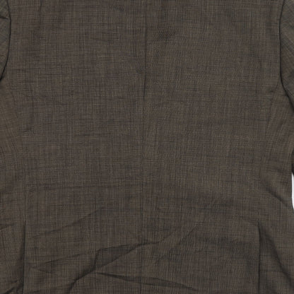 Sacoor Mens Grey Wool Jacket Blazer Size 54 Regular - Five button sleeve