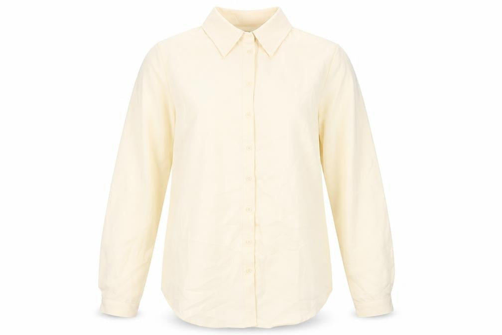 Womens UK Size 4 PRETTYLITTLETHING Beige Basic Button-Up