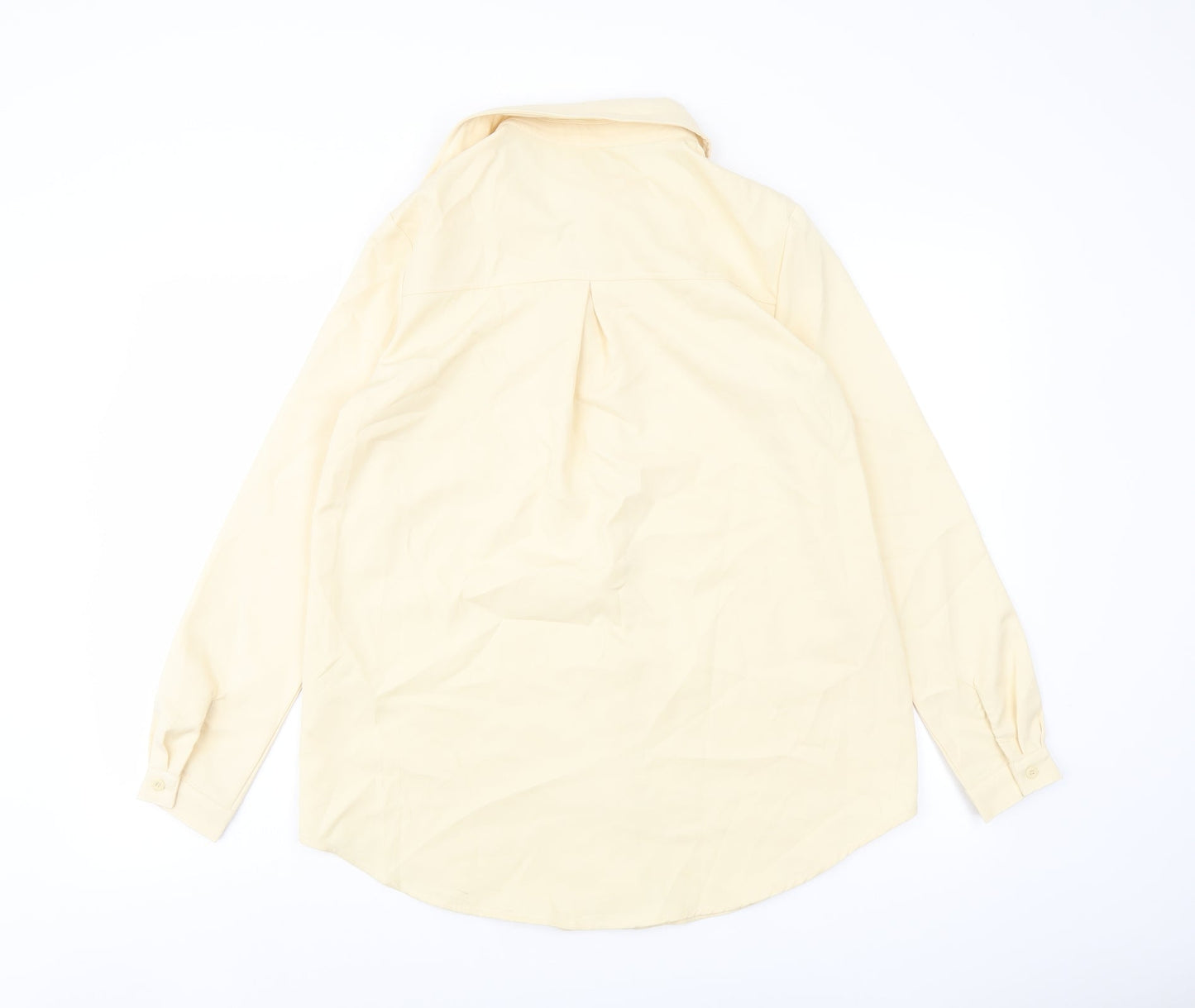 Womens UK Size 4 PRETTYLITTLETHING Beige Basic Button-Up