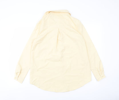 Womens UK Size 4 PRETTYLITTLETHING Beige Basic Button-Up