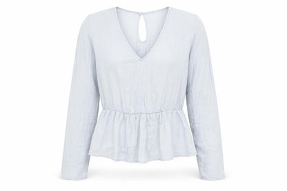 Womens UK Size 8 Marks and Spencer Grey Basic Blouse
