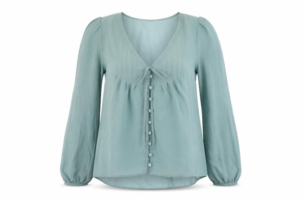 Womens UK Size S Pins & Needles Green Basic Blouse