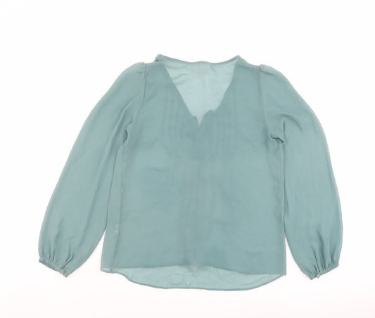 Womens UK Size S Pins & Needles Green Basic Blouse