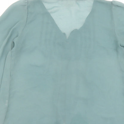 Womens UK Size S Pins & Needles Green Basic Blouse