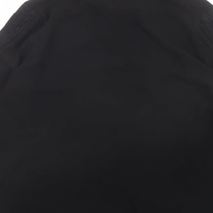 Axara Womens Black Polyester Basic Button-Up Size M Collared
