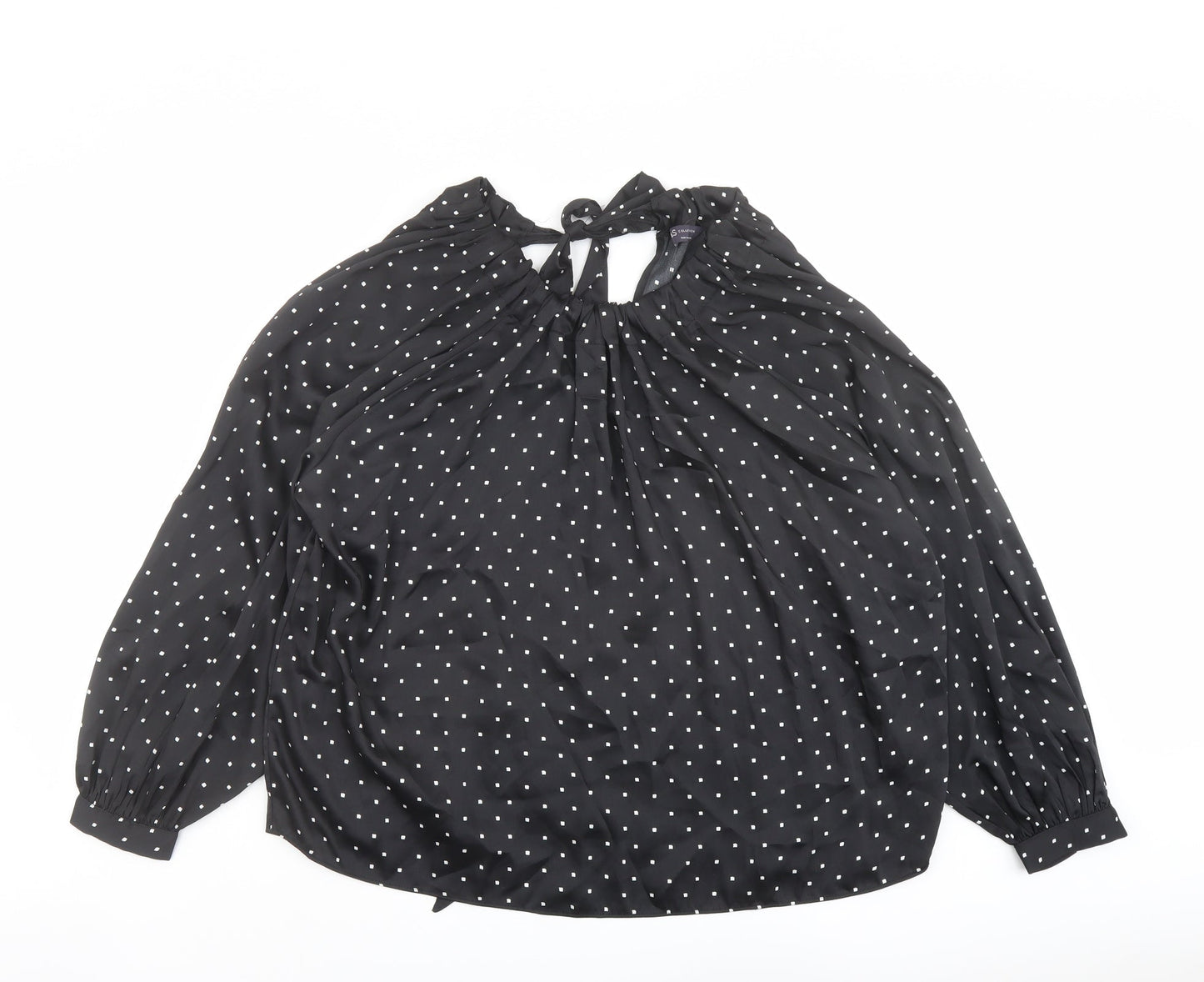 Womens UK Size 12 Marks and Spencer Black Basic Blouse