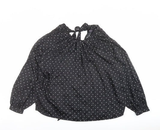 Womens UK Size 12 Marks and Spencer Black Basic Blouse