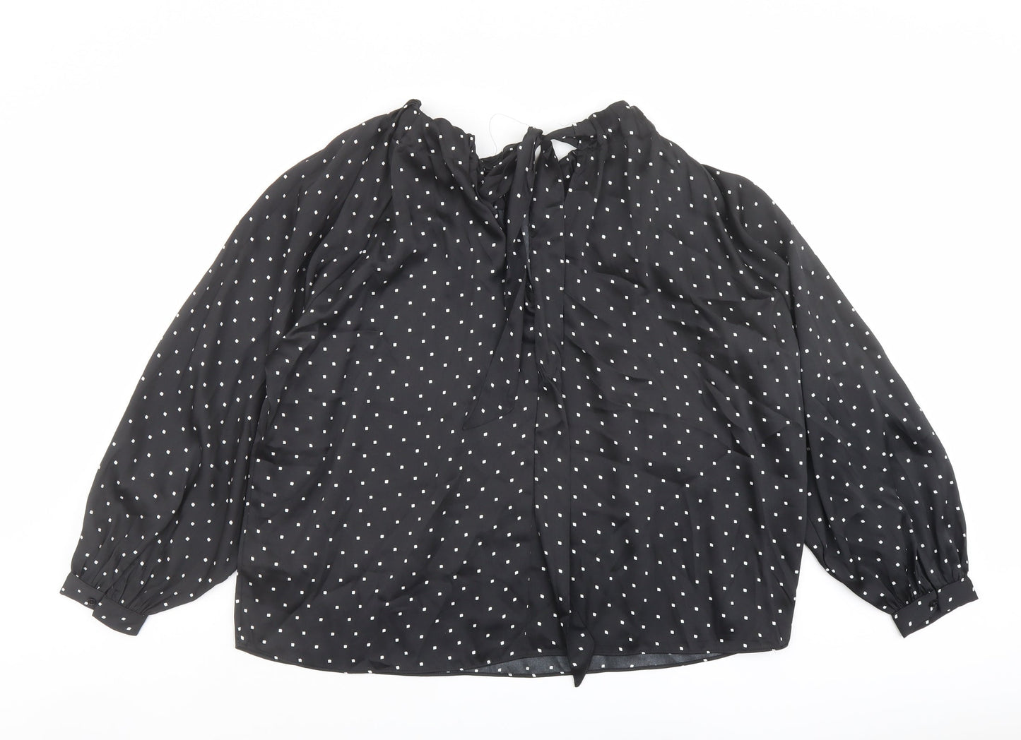 Womens UK Size 12 Marks and Spencer Black Basic Blouse