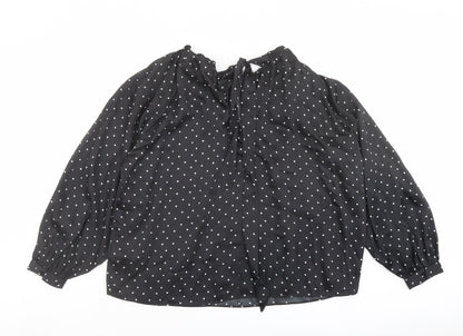 Womens UK Size 12 Marks and Spencer Black Basic Blouse