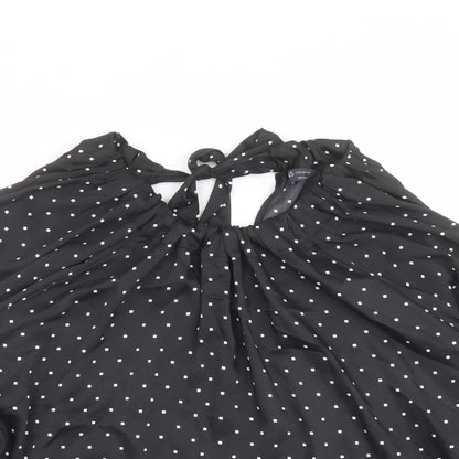 Womens UK Size 12 Marks and Spencer Black Basic Blouse