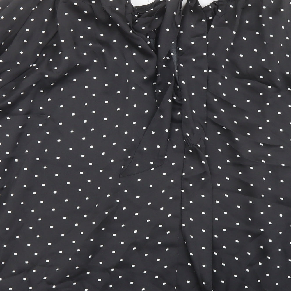 Womens UK Size 12 Marks and Spencer Black Basic Blouse