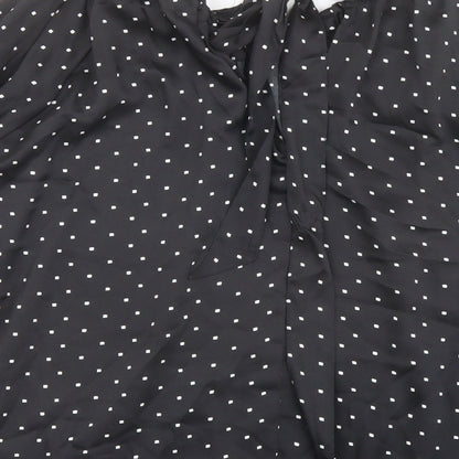 Womens UK Size 12 Marks and Spencer Black Basic Blouse