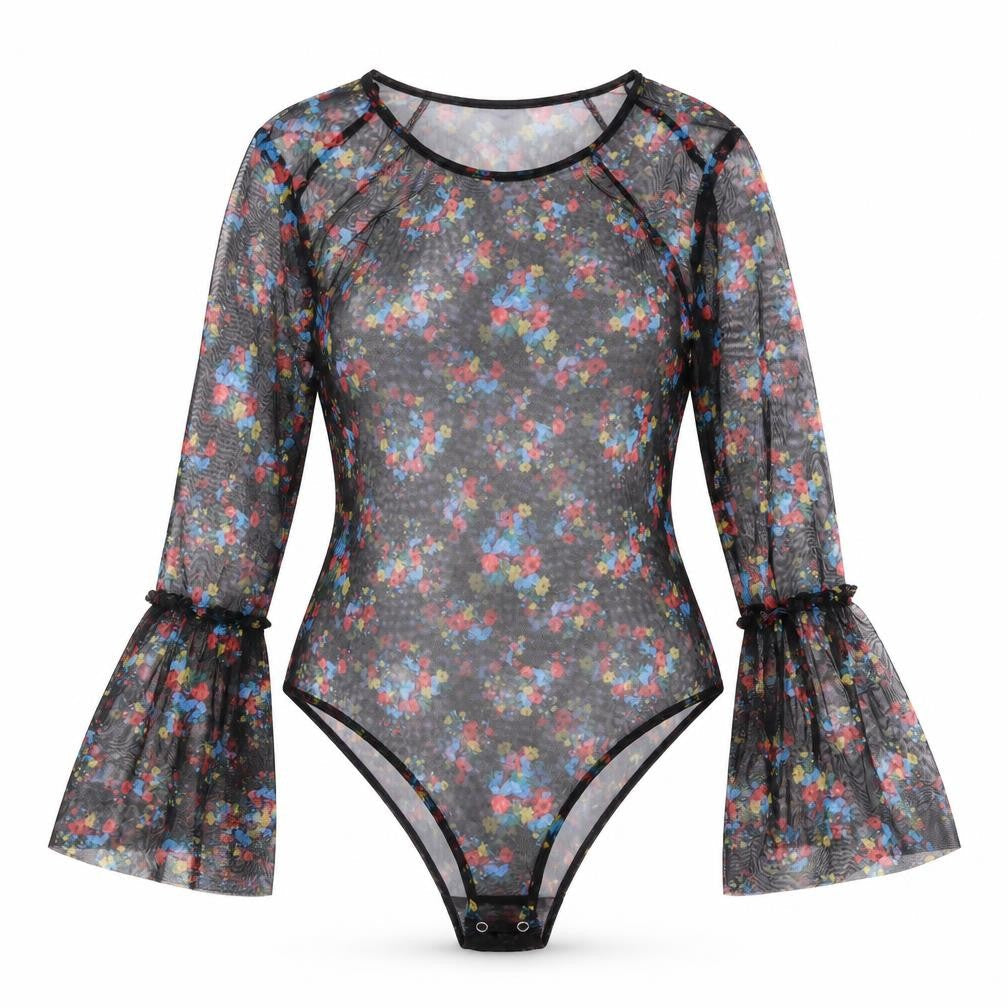 Womens UK Size M QED London One-Piece Black Bodysuit