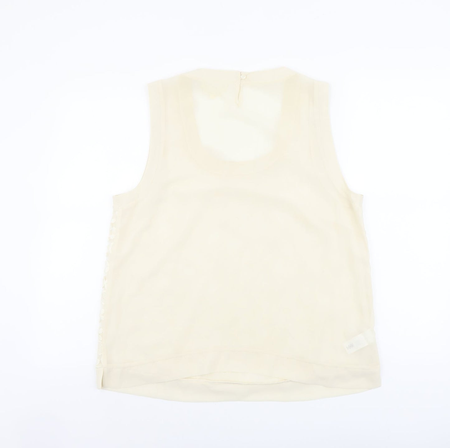 Womens UK Size 16 NEXT Beige Basic Tank