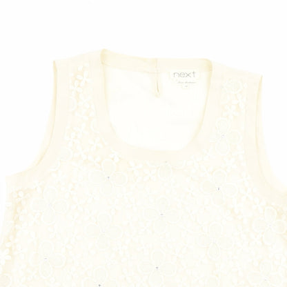 Womens UK Size 16 NEXT Beige Basic Tank