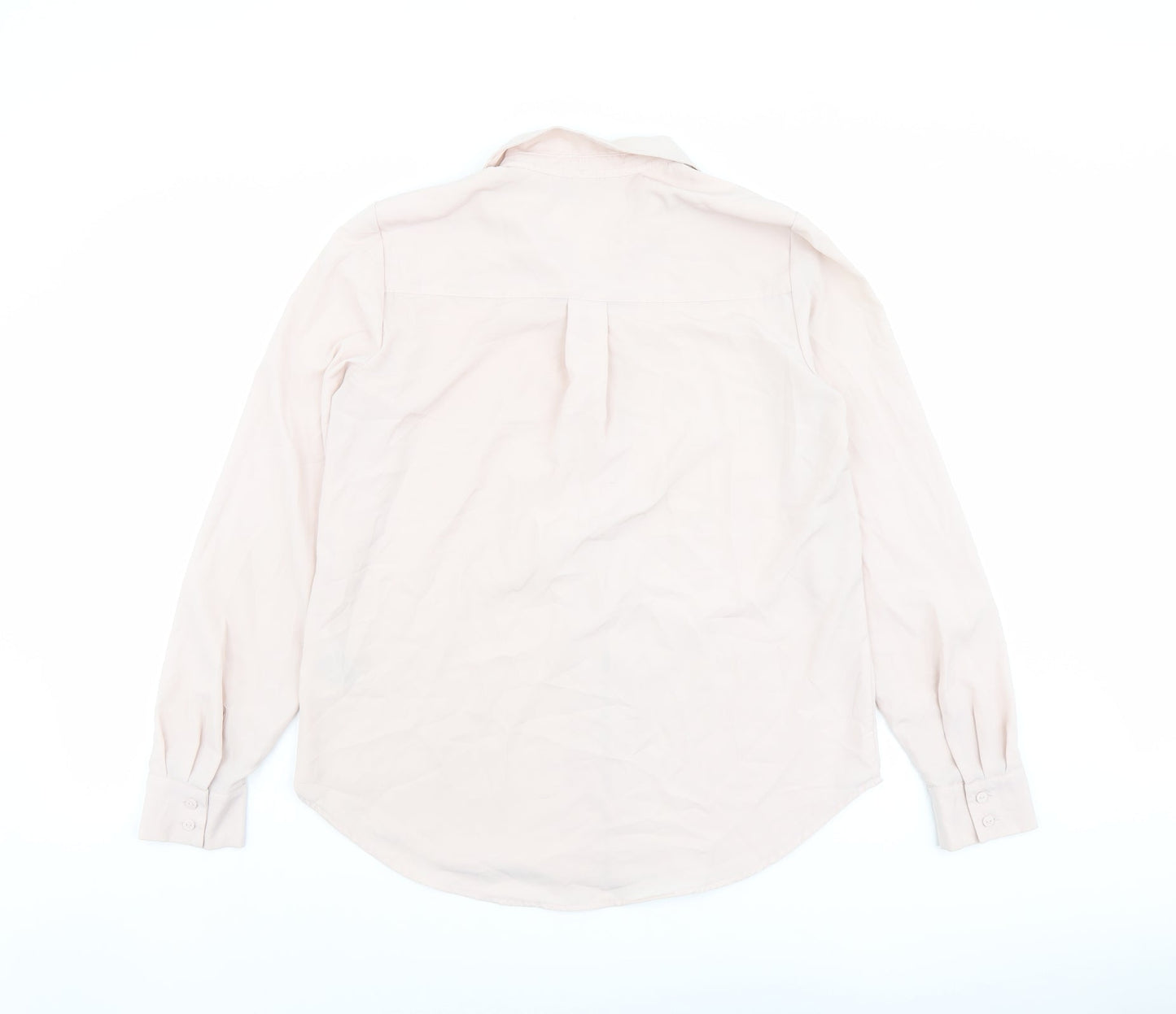 Womens UK Size 6 H&M Pink Basic Button-Up