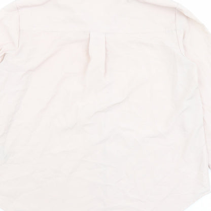 Womens UK Size 6 H&M Pink Basic Button-Up