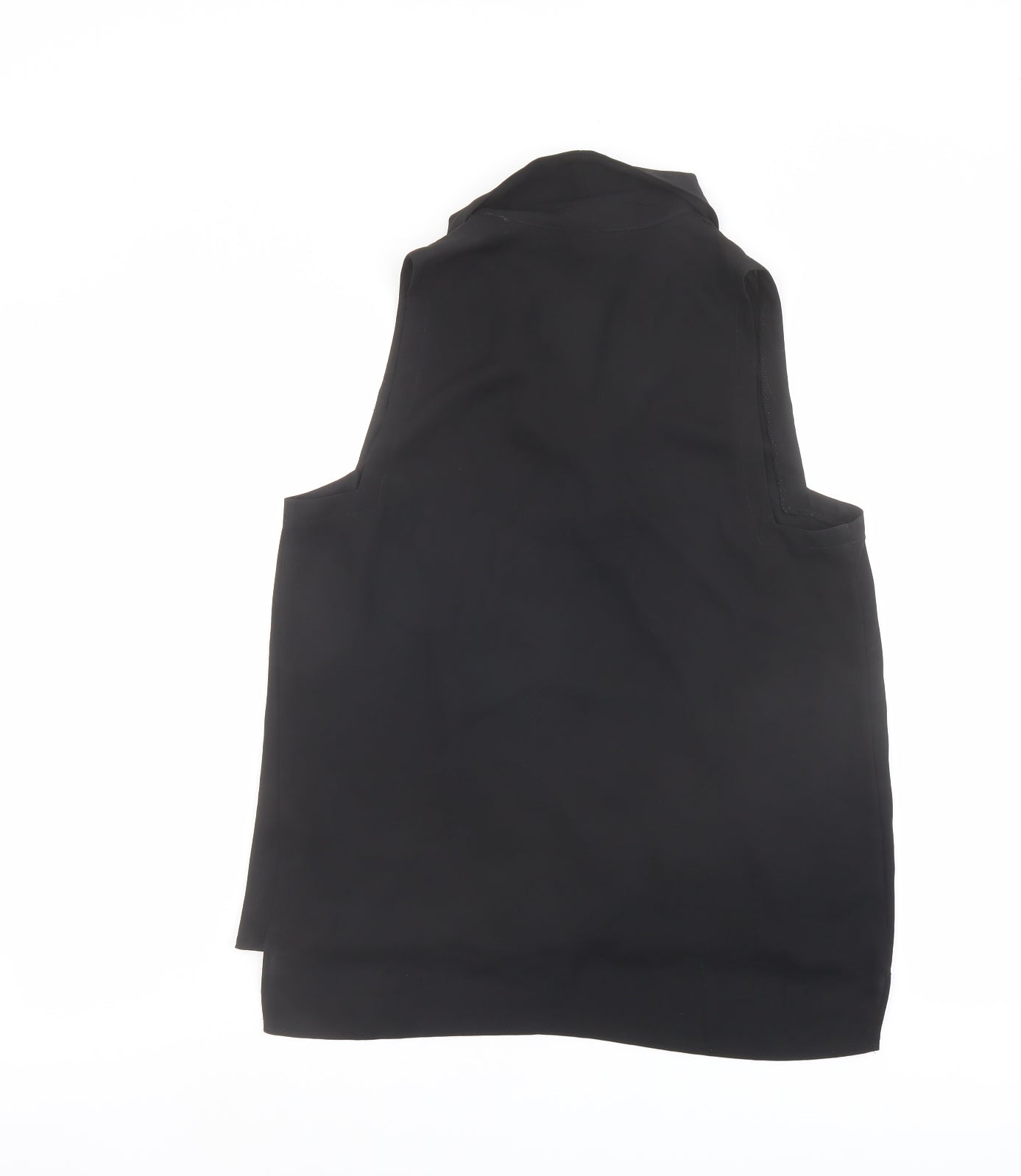 Womens UK Size 10 Topshop Black Basic Blouse