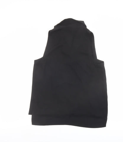 Womens UK Size 10 Topshop Black Basic Blouse