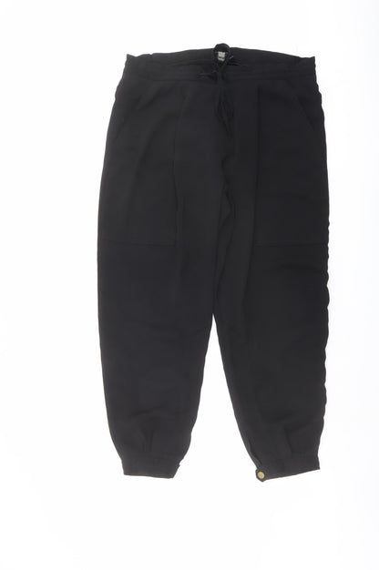 Womens UK Size 10 ASOS Regular Fit  Black Trousers