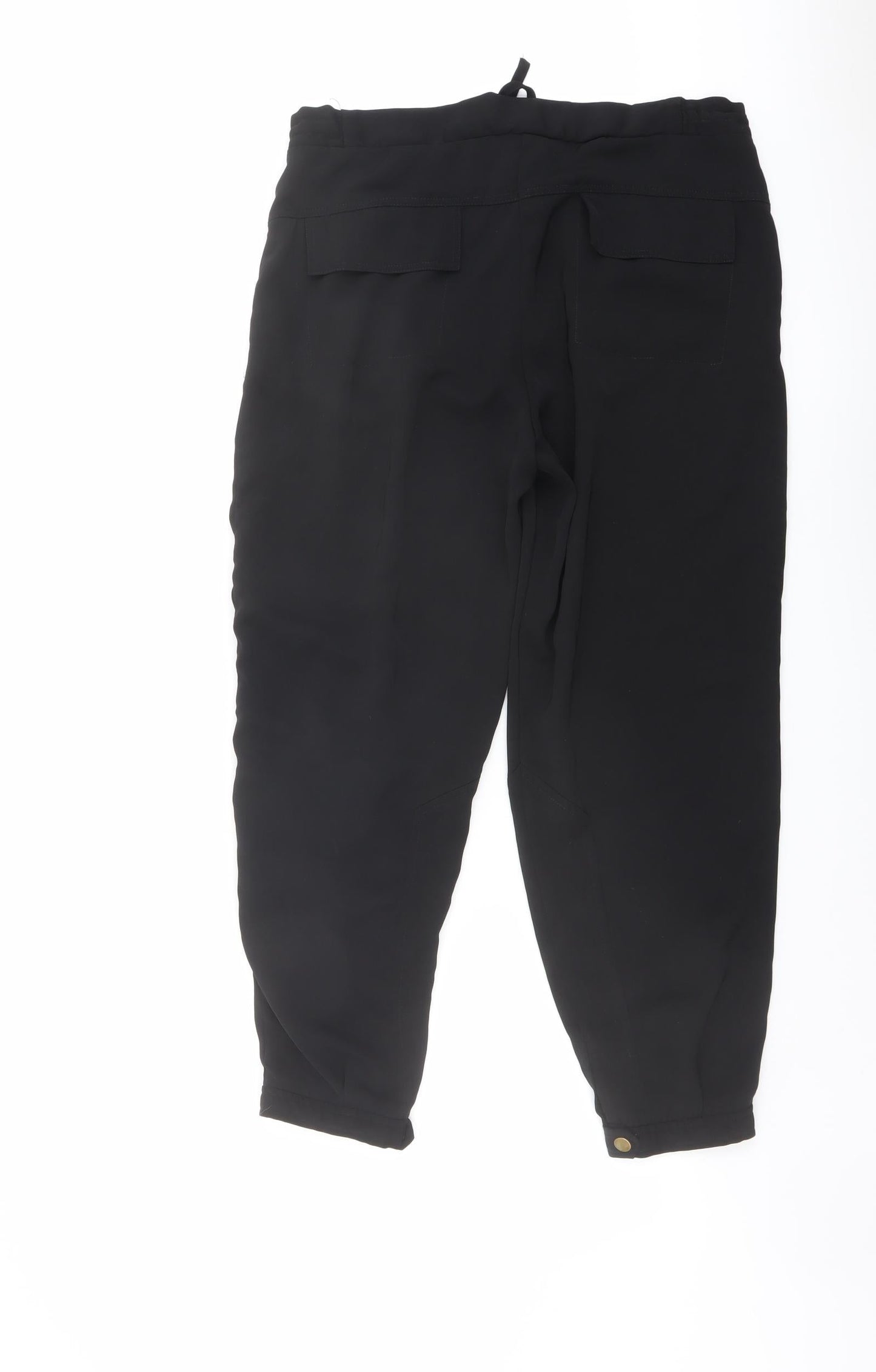 Womens UK Size 10 ASOS Regular Fit  Black Trousers