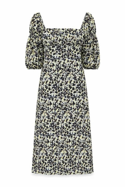 Topshop Womens Multicoloured Animal Print Polyester A-Line Size 8 Square Neck Pullover