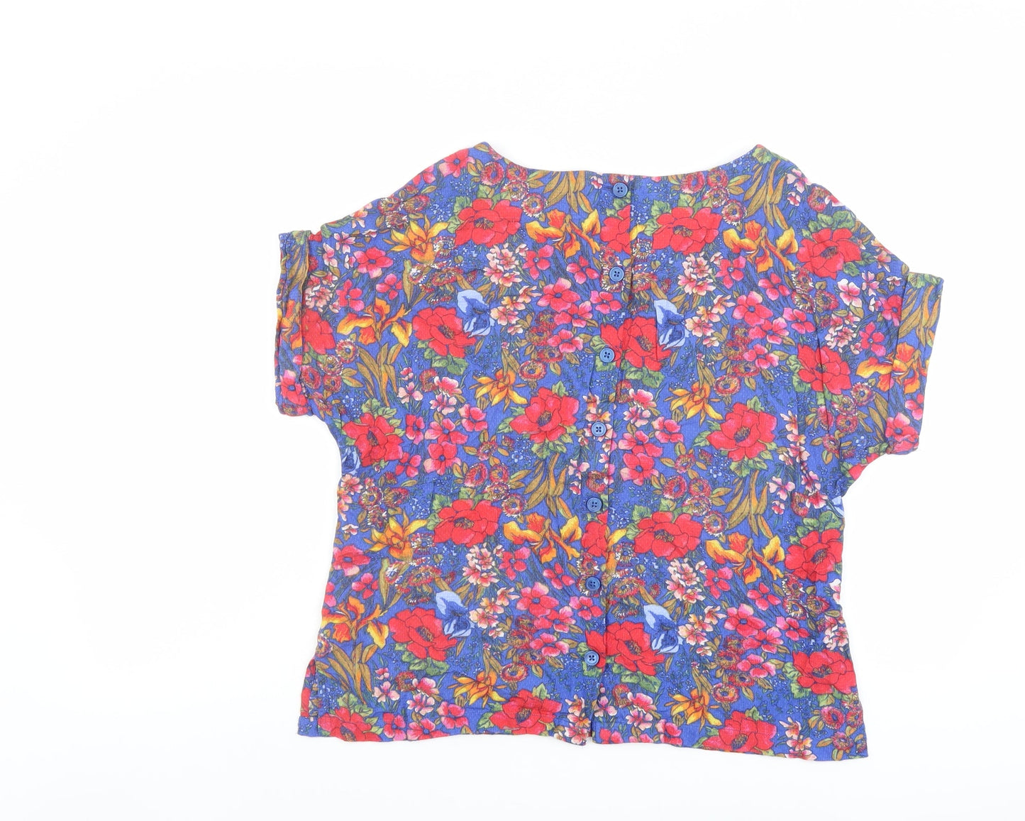 Womens UK Size 10 Marks and Spencer Multicoloured Basic T-Shirt