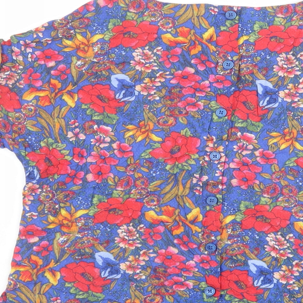 Womens UK Size 10 Marks and Spencer Multicoloured Basic T-Shirt