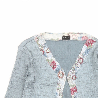 EAST Womens Green Polyester Basic Blouse Size M V-Neck