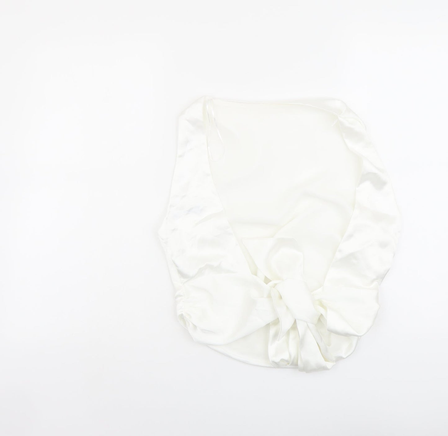 Womens UK Size L Zara Ivory Cropped Tank