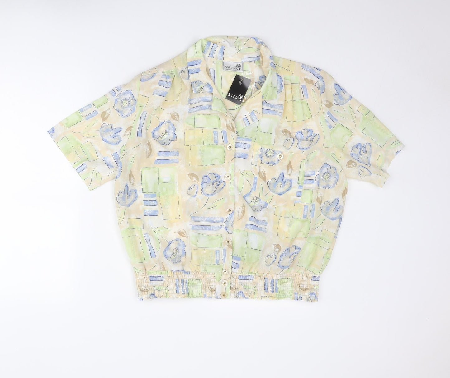 Womens UK Size 18 First Avenue Multicoloured Basic Button-Up