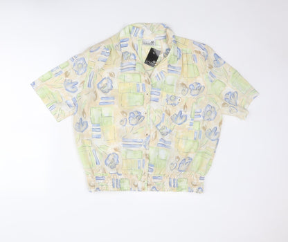 Womens UK Size 18 First Avenue Multicoloured Basic Button-Up