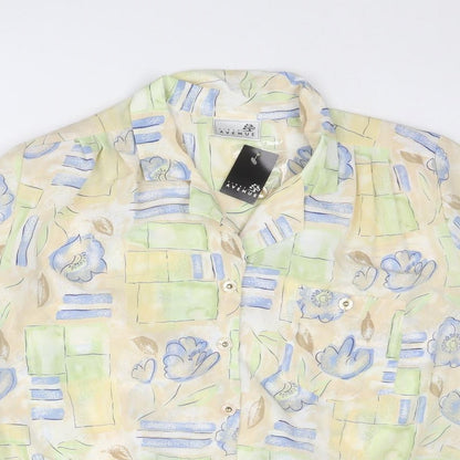 Womens UK Size 18 First Avenue Multicoloured Basic Button-Up