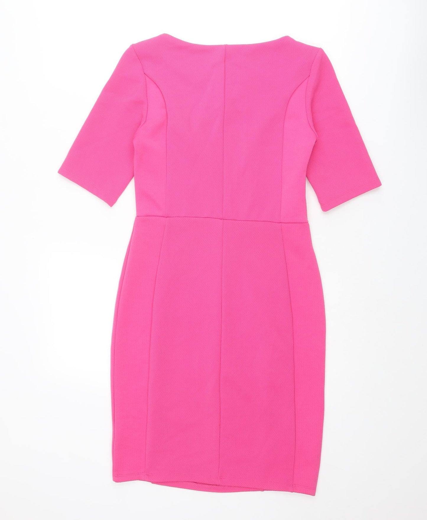 Dorothy Perkins Womens Pink Polyester Shift Size 8 Boat Neck Pullover